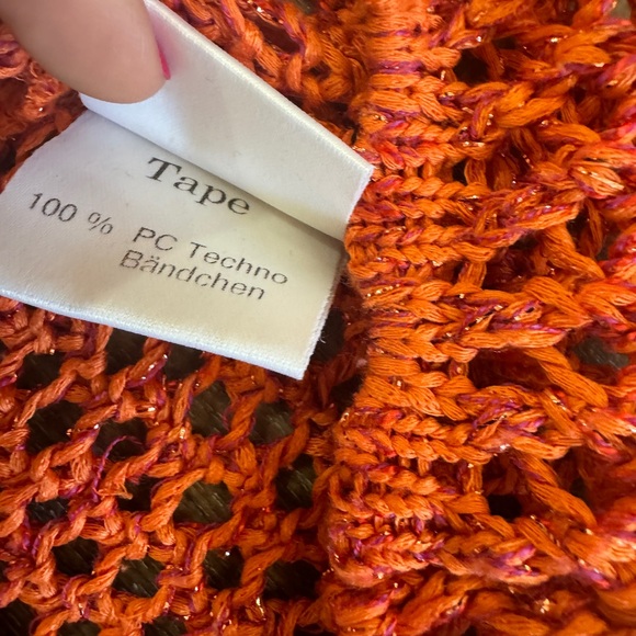 RESPECT Shinny Orange Sweater - Picture 3 of 3